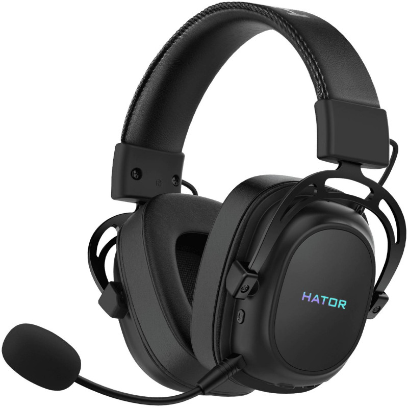 Ігрова гарнітура Hator Hypergang Wireless Tri-mode Black