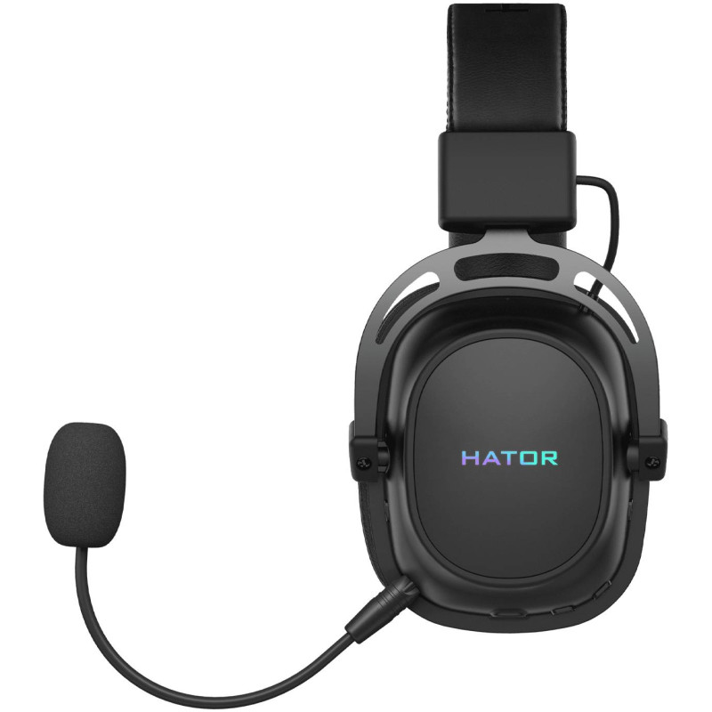 Ігрова гарнітура Hator Hypergang Wireless Tri-mode Black