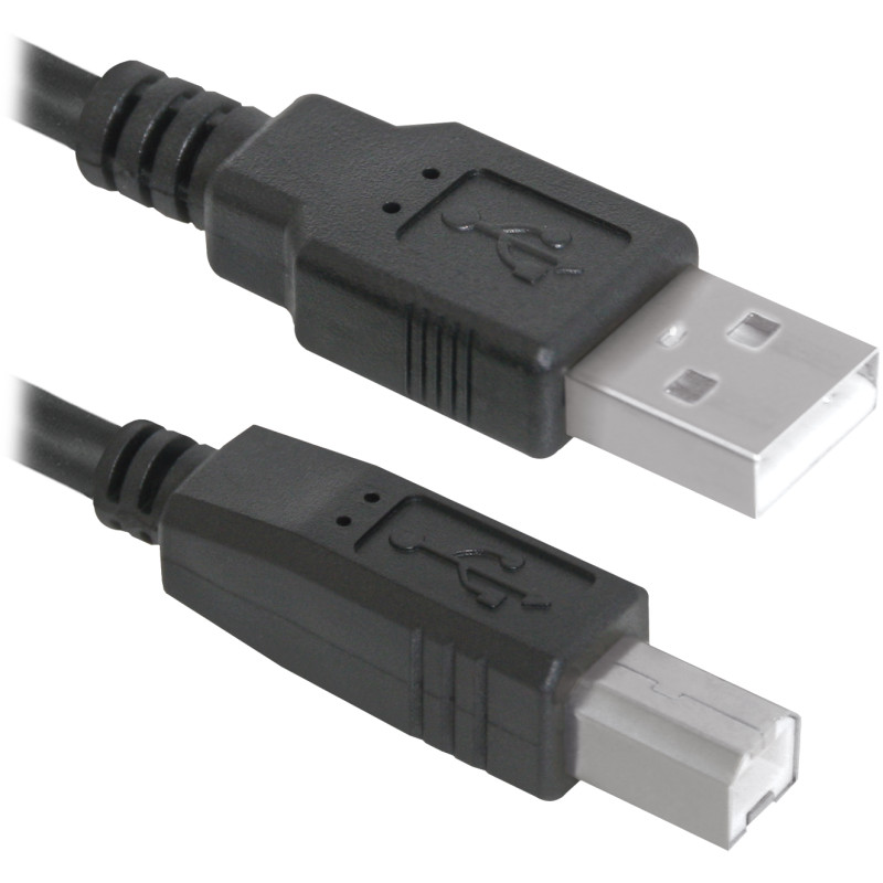 Кабель USB AM-BM, 1.8 м, чорний, USB04-06 Defender