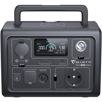 Зарядна станція Bluetti PowerOak EB3A 600Вт (268Вт/г)