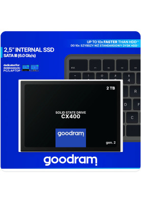 SSD 2Tb GoodRAM CX400 SATA III 2.5" 3D NAND