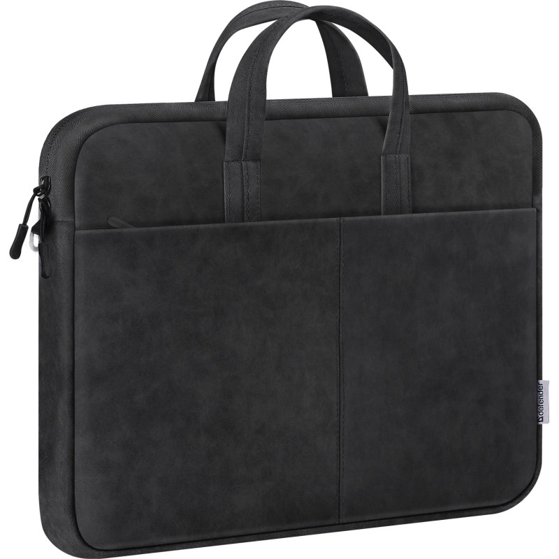 Сумка для ноутбука 15.6'' Defender PU шкіра, чорний, кишеня