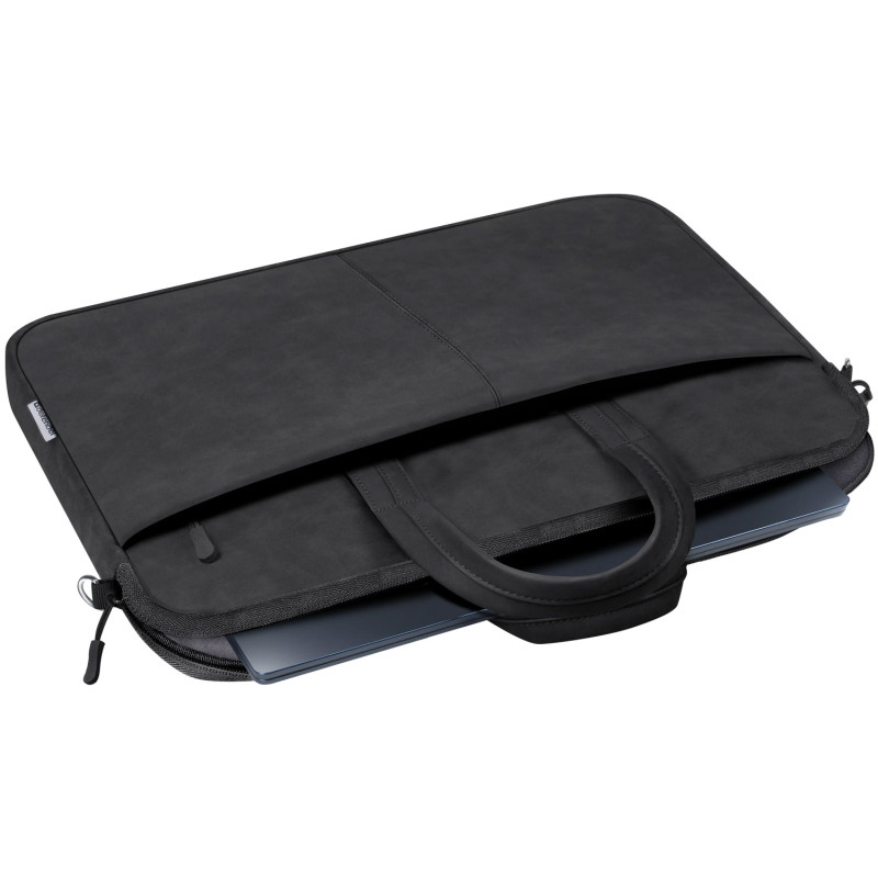 Сумка для ноутбука 15.6'' Defender PU шкіра, чорний, кишеня