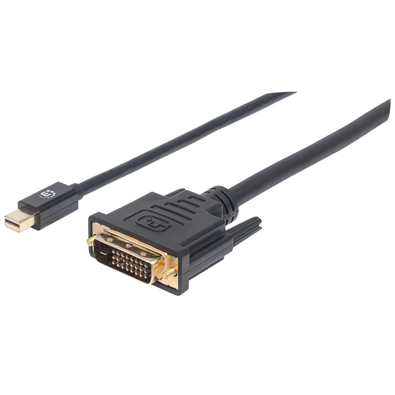 Кабель Mini DisplayPort M - DVI 25 M 1.8 м, Black, Manhattan