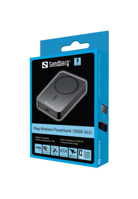 УМБ Sandberg Magnetic Wireless 10000mAh 20W 1USB-C Qi 15W