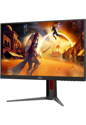 TFT 23.8" AOC 24G4HA, IPS, 200Гц, 2xHDMI, DP, HAS, Pivot, колонки, чорно-червоний