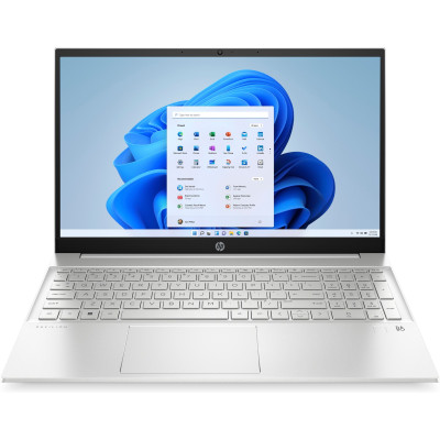 Ноутбук HP Pavilion 15-eg2032ua 15.6` FHD IPS, 250n/i7-1255U (4.7)/16Gb/SSD512Gb/Int IrX/Підс/DOS/Сріблястий (833T1EA)