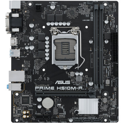 Материнська плата ASUS PRIME H510M-R-SI (1200/H510, 2*DDR4, 1xPCIex16, HDMI/DVI/VGA, 4xSATAІІІ, GLan, 7.1ch, mATX)
