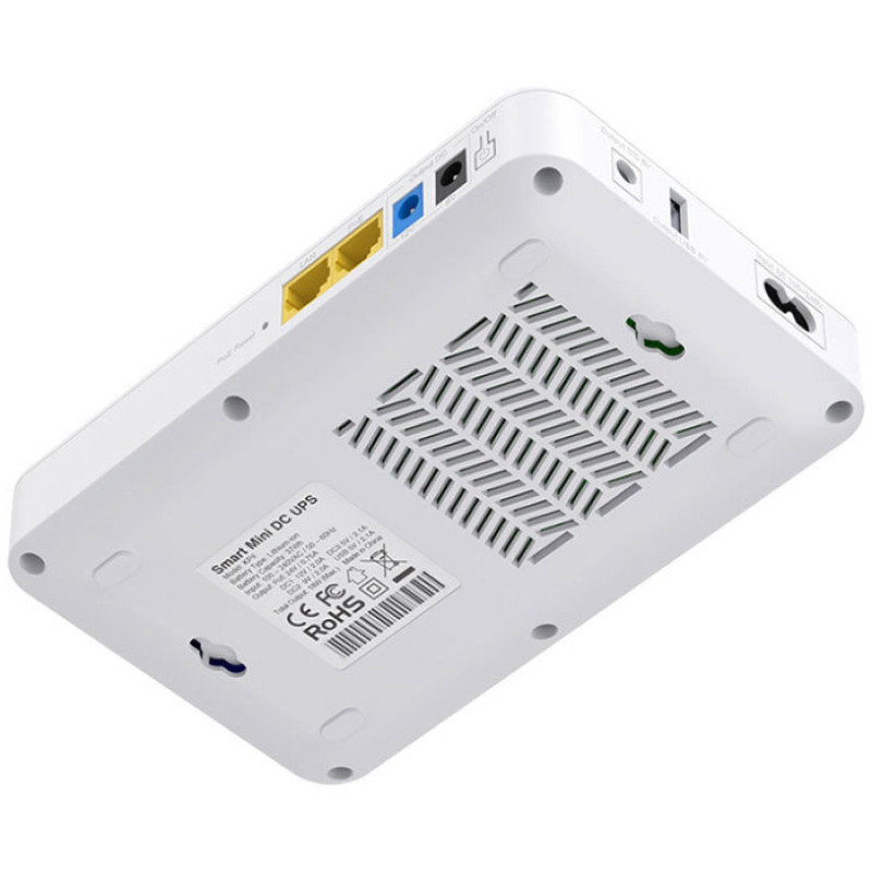 ДБЖ Marsriva DC UPS для роутерів KP6 240VAC 3xDC+PoE24V1A+USB OUT, 2x5V/9V/12V2.5A 18W 10000mAh
