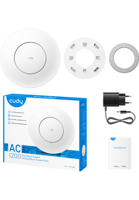 Точка доступу Cudy AP1300, AC1200 WiFi Gigabit Access Point, 5GHz/2.4GHz, 1xGbE RJ4