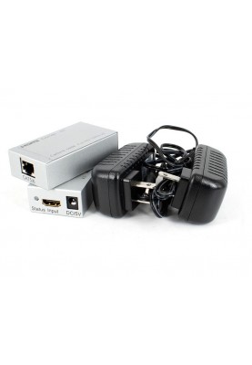 Подовжувач HDMI по кабелю UTP до 60м з БЖ 3D, (RX/TX) RTL