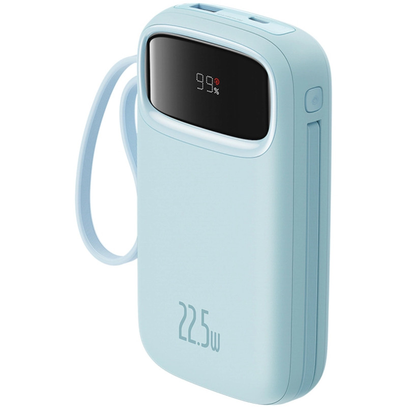УМБ Baseus 20000mAh Qpow2 22.5W PD,QC3.0 USB-A, USB-C In/Out, with built-in USB-C/Lightning cable