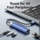 Док-станція USB 3.0 --> USB 3.0x3/RJ45/USB-C Hub Blue Aluminum Alloy 5-in-1 Vention