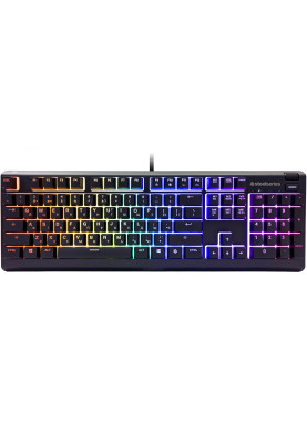 Клавіатура ігрова SteelSeries Apex 3 UA Whisper keys RGB