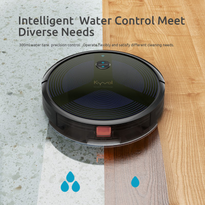 Робот пилосос Kyvol D6 Black/Gyroptic navigation/3200 mA/3000 pa/Wet and Dry/Android+IOS