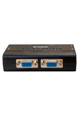 Перемикач KVM-switch D-Link DKVM-4U 4-port (USB/VGA, 2 набори KVM кабелів 1.8м)