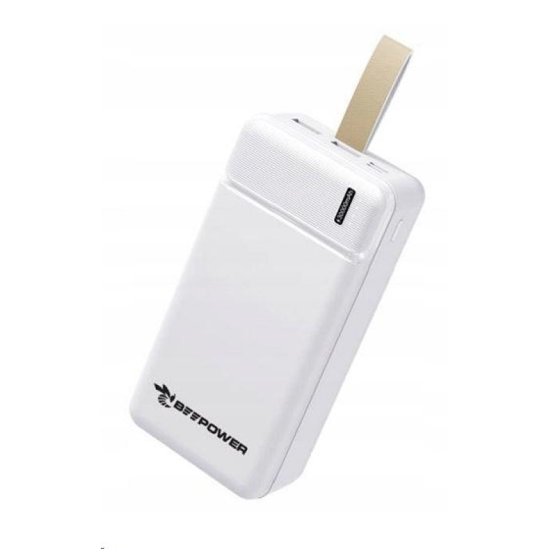 УМБ BeePower 30000 mAh, 2.1A USB-C/Micro USB IN + 2 x USB3.0 біла