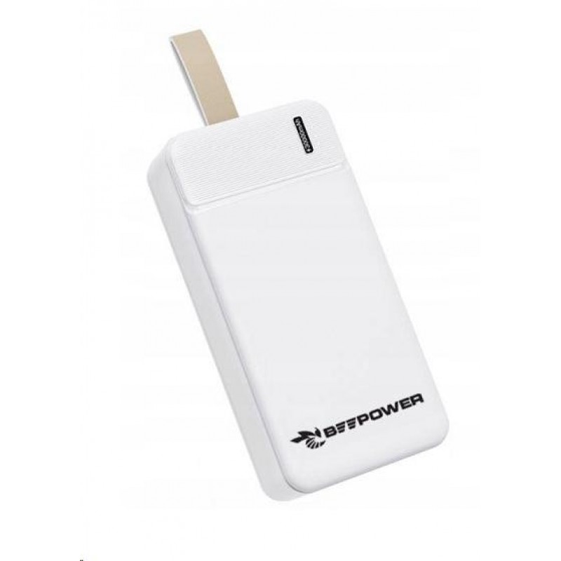 УМБ BeePower 30000 mAh, 2.1A USB-C/Micro USB IN + 2 x USB3.0 біла