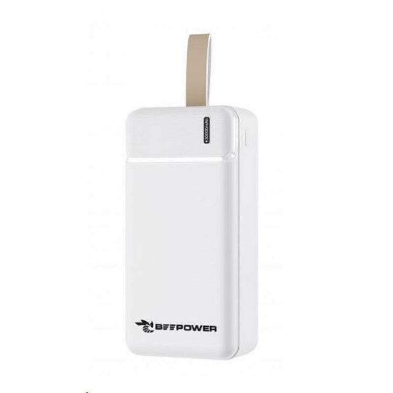 УМБ BeePower 30000 mAh, 2.1A USB-C/Micro USB IN + 2 x USB3.0 біла