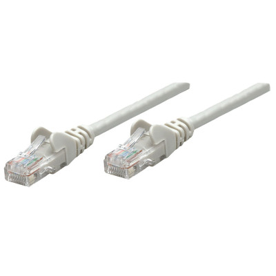 Патчкорд UTP Cat.5e ( 0.25м сірий), Intellinet, Біметал, ССА