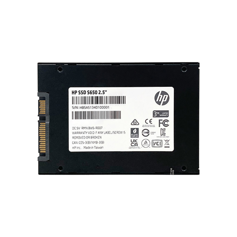 SSD 480Gb HP S650 SATA III 2.5" TLC, Retail
