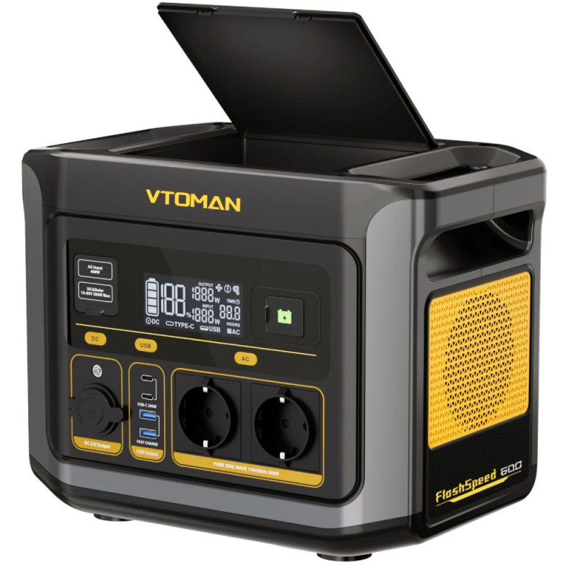 Зарядна станція Vtoman FlashSpeed 600 (499 Вт/г) 600W AC,MPTT,LiFePo4