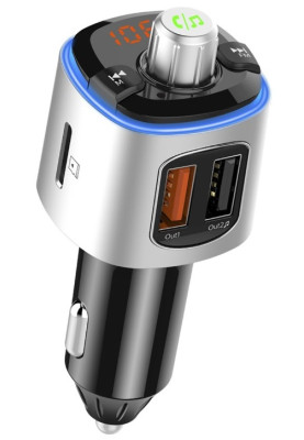 автомобільний FM-трансміттер Aspiring Wave 1 LED/Bluetooth/MicroSD/DSP/QC3.0