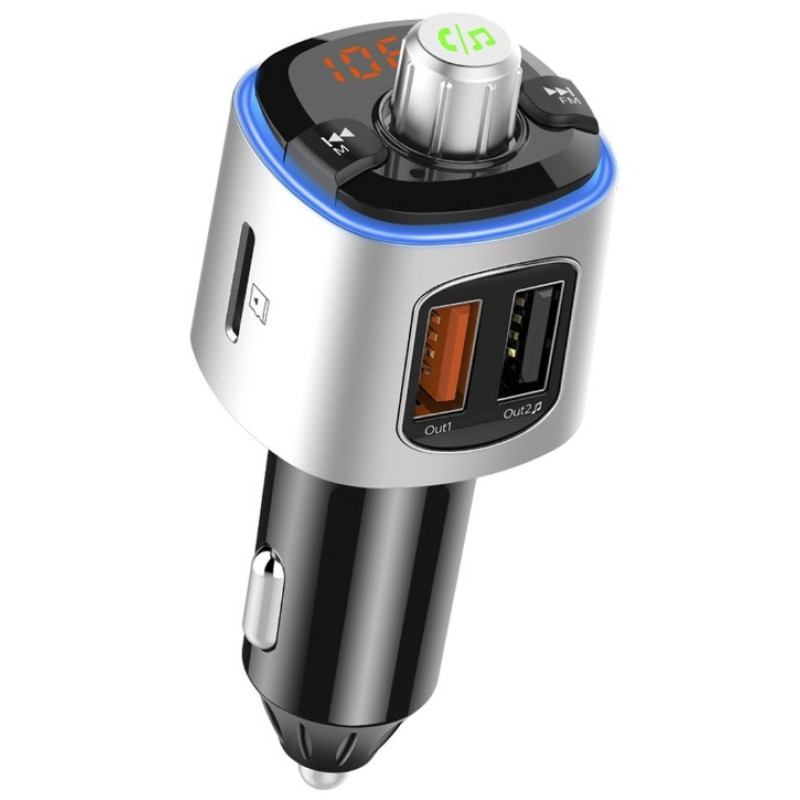 автомобільний FM-трансміттер Aspiring Wave 1 LED/Bluetooth/MicroSD/DSP/QC3.0