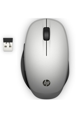 Мишка бездротова HP Dual Mode, 2 кн., up to 3600 dpi срібна