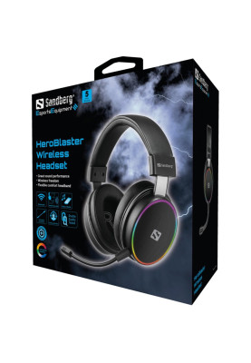 Ігрова гарнітура Sandberg HeroBlaster Bluetooth Led Headset Black