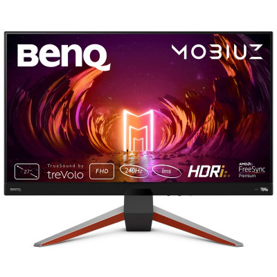TFT 27" BenQ EX270M, IPS, 240 Гц, 1мс,  2xHDMI, DP, USB-hub, HAS, колонки, сірий металік