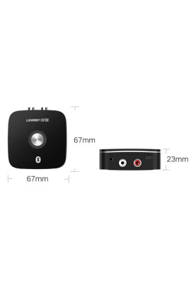 Приймач Bluetooth UGREEN Wireless Bluetooth Audio Receiver 5.1 with 3.5mm and 2RCA Adapter CM106
