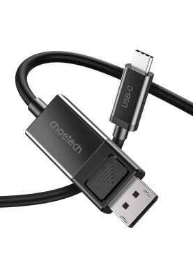 Кабель USB 3.1 Type-C M - DisplayPort M V1.4, Thunderbolt 3, 1.8m 4K@60Hz PVC, чорний Choetech