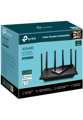 Маршрутизатор TP-Link Archer AX72 Pro, AX5400, 3xGE LAN, 1x2.5GE WAN/LAN, 1xGE WAN/LAN, 1xUSB 3.0, M