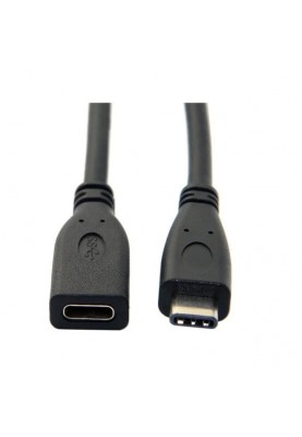 Кабель-подовжувач USB3.1 Type-C M - Type-C F 1.0 м Gen2, 20 Gbps, 4K 60Hz, 100W 5A