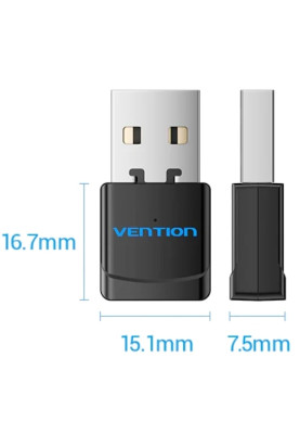Адаптер WiFi Vention 2.4GHz/5GHz 150/433 Мбіт/с, USB