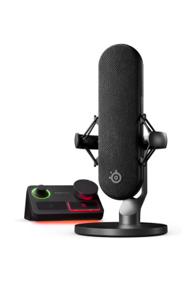 Ігровий стрім мікрофон SteelSeries Alias Pro RGB XLR Stream Mixer 1" Capsule