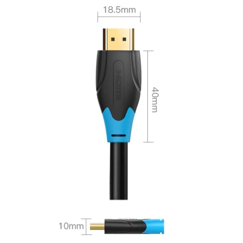 Кабель HDMI M - M, 20.0 м, V2.0, 4K 30Гц, PVC Vention