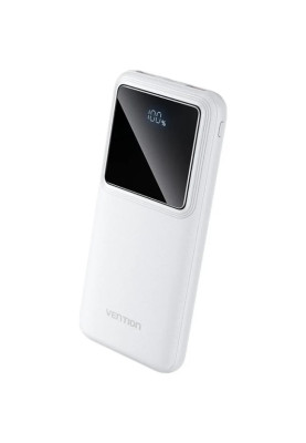 УМБ Vention 10000mAh 22.5W 3A PD,QC3.0, Micro-USB,USB-C,2xUSB-A, LED Display,White