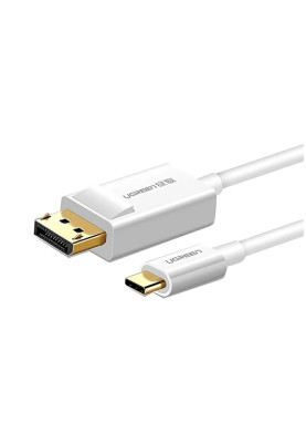 Кабель UGREEN USB Type C to DP Cable 1.5m MM139 (White)