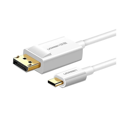 Кабель UGREEN USB Type C to DP Cable 1.5m MM139 (White)