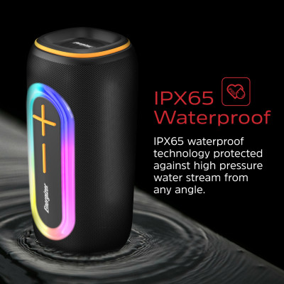 Акустична система 1.0 Energizer 20Вт Bluetooth 5.2/MicroSD/USB/AUX/FM,IPX65, 360° Sound чорна Акустична система 1.0 Energizer 20Вт Bluetooth 5.2/MicroSD/USB/AUX/FM,IPX65, 360° Sound чорна