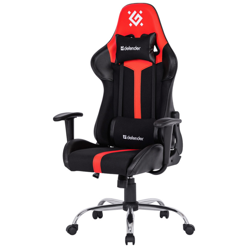 Крісло ігрове Defender Racer поліуретан, 60мм, Black/Red