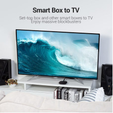 Кабель HDMI M - M, 10.0м, Vention, V2.0, 4K 60Гц, PVC Flat Design, Black