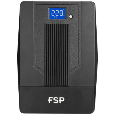 ДБЖ FSP iFP-1500, 1500ВА/900Вт, LCD, Schuko*4. 230V/50Hz, USB, Black