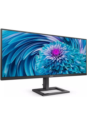 TFT 34" Philips 346E2LAE, WQHD, VA, 100Hz, 1,0ms, HDMI, DP, USB-C, USB-hub, HAS, колонки, чорний