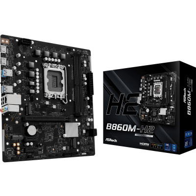 AsRock B860M-H2 (1851/B860, 2*DDR5, PCIex16, 2xHDMI, 4xSATA, 2xM.2, Glan, 7.1ch, mATX) AsRock B860M-H2 (1851/B860, 2*DDR5, PCIex16, 2xHDMI, 4xSATA, 2xM.2, Glan, 7.1ch, mATX)