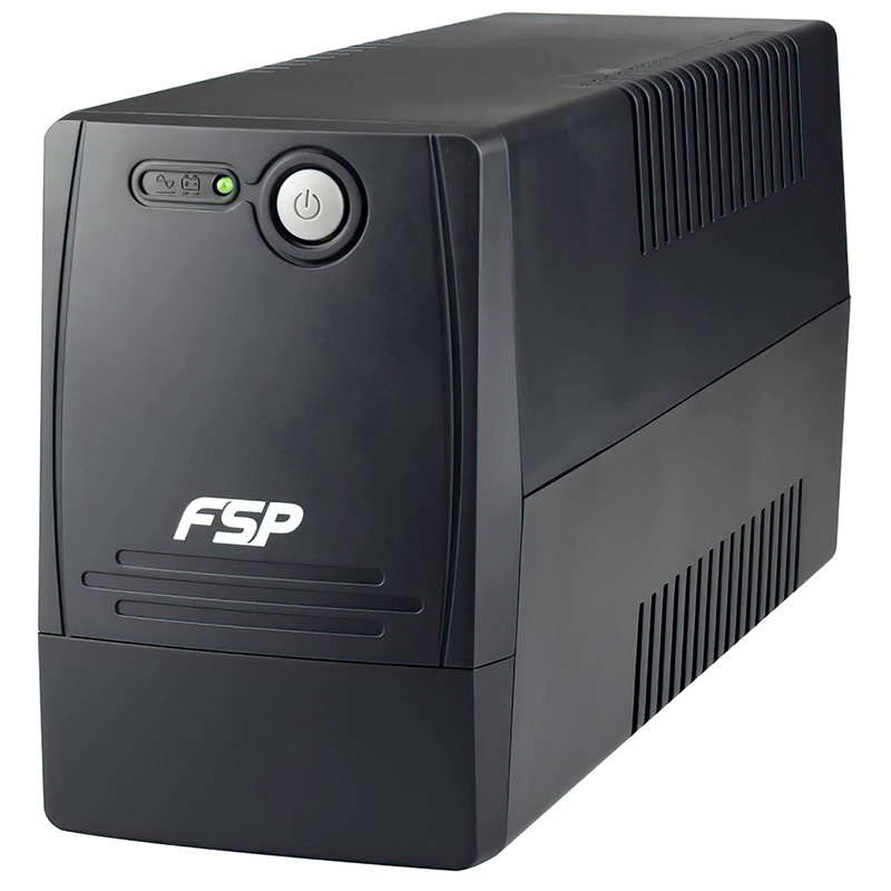 ДБЖ FSP FP650, 650ВА/360Вт, Line-Int, USB/RJ45, IEC-320-C13, AVR, Black