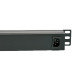Фільтр мережевий 220В, 9 розеток, 19", 1U, 10А, чорний, Kingda