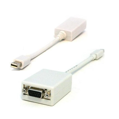 Перехідник mini DisplayPort M --> VGA F білий Перехідник mini DisplayPort M --> VGA F білий
